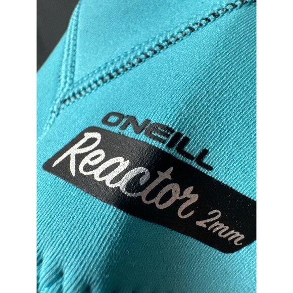 ONeill Reactor 2mm Short Sleeve Women Wetsuit Sz 14 Black Blue Neoprene Stretch - Picture 5 of 10